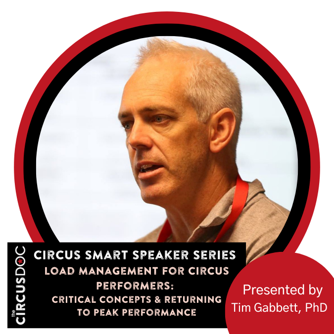 July Circus Smart Speaker Series – Load Management for Circus Performers: Critical Concepts and Returning to Peak Performance